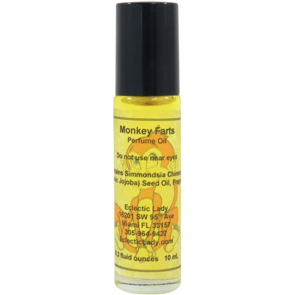 Monkey Farts Perfume Oil, 0.3 Oz Portable Roll-On Fragrance