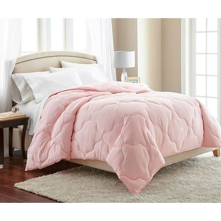Chezmoi Collection Pink Quatrefoil Hypoallergenic Down Alternative Comforter -