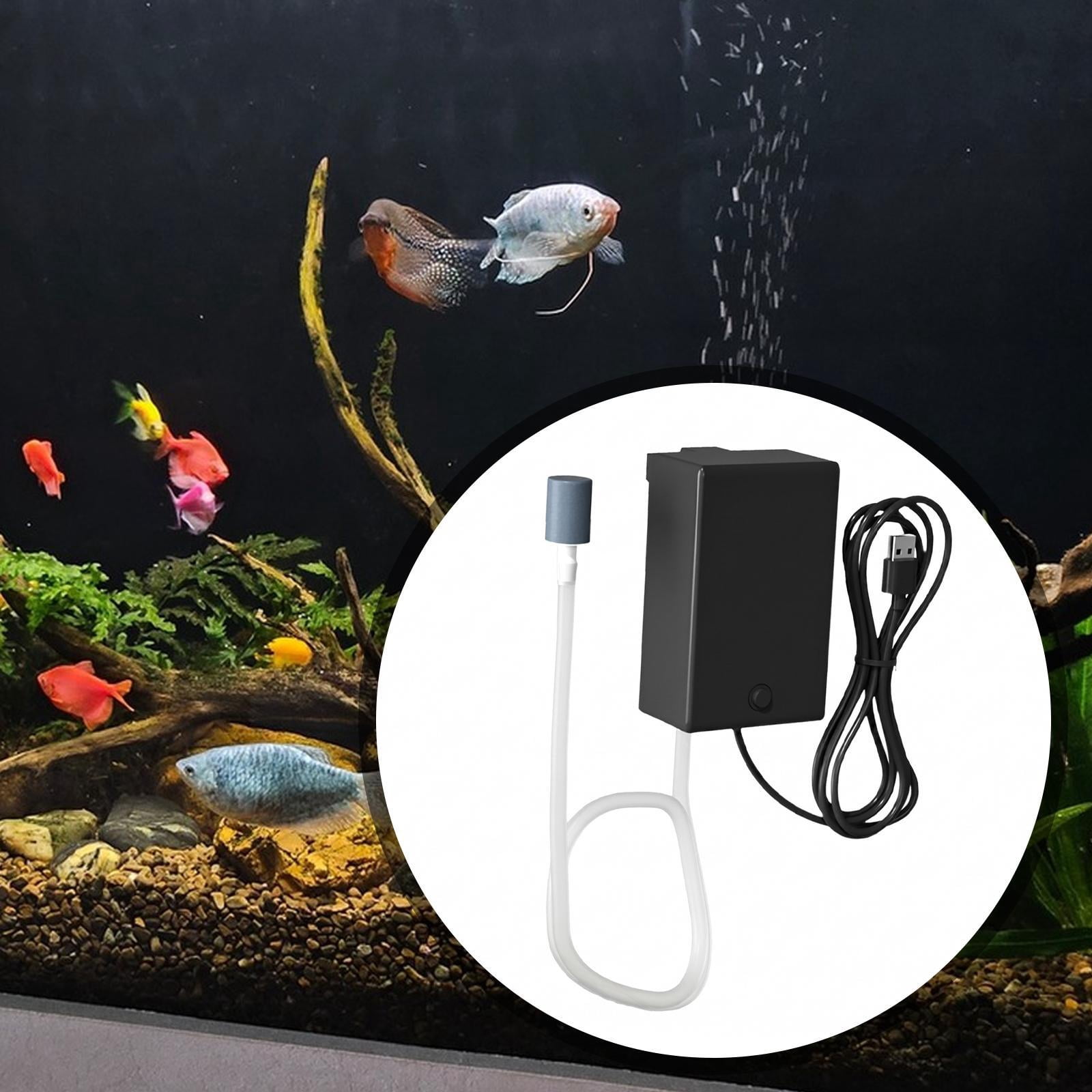 Bvdfgk Air Pump, Fish Pump, Portable Silent Powerful Aerator for Household Aquarium No Nano Air Disk
