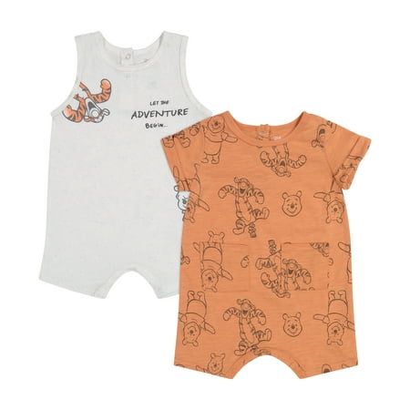 

Disney Winnie The Pooh Baby Boy Print Romper 2-Pack Sizes 0-24 Months
