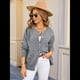 thumbnail image 4 of Suéteres de Larga con Cuello Redondo y Botones para Mujer, Cárdigan Abierto de Otoño 2025 Gris M, 4 of 10
