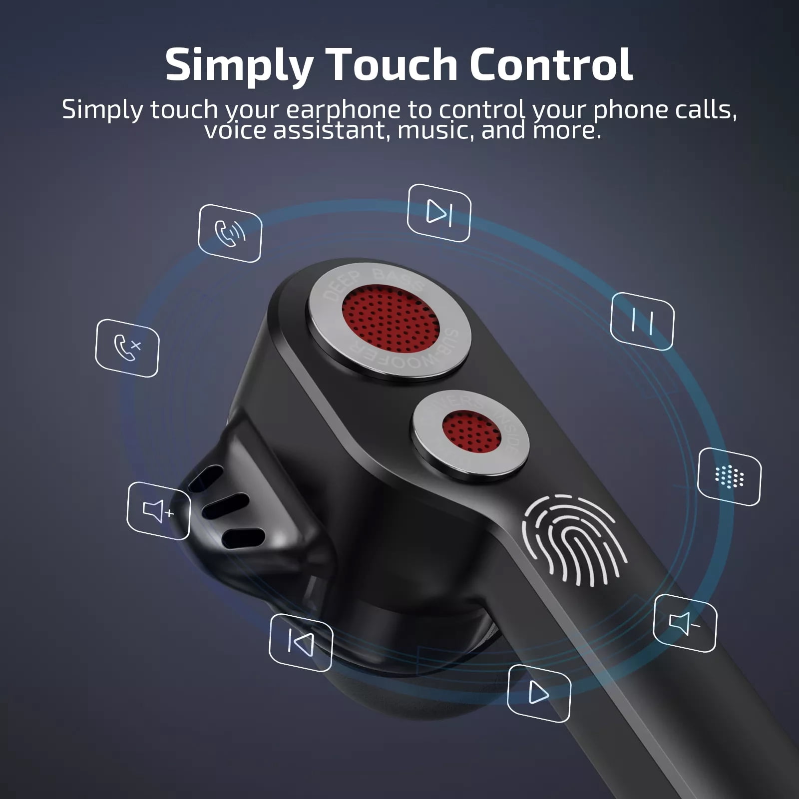 TWS Earphones Wireless for Samsung Galaxy Z Fold 3 5G/Z Fold4/Fold5/Fold6 - Earbuds Headphones True Stereo Headset Hands-free Mic Charging Case