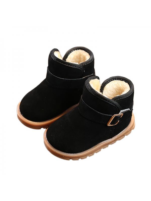 LACOFIA Baby Boys Girls Anti-Slip Soft Sole Winter Warm Booties