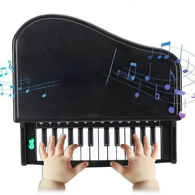Boîte à Musique Piano Miniature Jouable pour Enfants, avec Balles Lumineuses, Premier Cadeau d'Éveil Musical