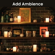 Bell and Howell Candle Brights, 6PK Multicolor Flameless Candles with Remote, Battery Operated Fake LED Candle Flickering mode, Real Wax Color Changing Electric Candles, Dimmable
