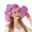 Rose Red, variant on Sun Hat with Wide Brim Organza Flower Feather Decoration UV Protection Translucent Material Women Hat Headdress