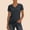 Dark Gray, variant on Ladies Shirts Summer Top for Women Cozy Thick Double- Long-Lasting Warm Base Layer Short Sleeve Tennis T-Shirt for Daily Wear in Autumn Winter Dark Gray XL