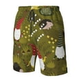 thumbnail image 5 of Disketp Men'S Swim Trunks Hawaiian Breathable Surf Beach Swimsuits Mesh Lining Beach Shorts With Pockets-Gnomes Playing In The Garden, 5 of 9