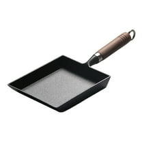 Omelette Pan Japanese Non-stick Egg Pan Tamagoyaki Mini Frying Pan with Wood Handle Thicken Uncoated Cookware for Breakfast Cast Iron Skillet Cooktop