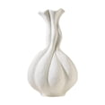 thumbnail image 1 of Jarrón de cerámica con flores para centro de mesa, moderno y elegante, adorno de mesa para estante. Blanco, 1 of 9
