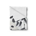thumbnail image 2 of Panda Soft Flannel Fleece Blanket, Giant Panda Bear Sitting in Zoo Traditional Chinese Painting Monochrome Picture, Cozy Plush for Indoor and Outdoor Use, 50" x 70", Cadet Blue White, by Ambesonne, 2 of 5