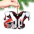 thumbnail image 3 of Christmas Decor Hangs DIY American Football Shoulder Pads And Helmet For Christmas Tree Decoration Car Rearview Mirror Pendant Crafts Collection Household pendant, 3 of 7