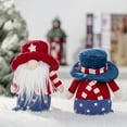 thumbnail image 5 of Clearance!4th of July Gnome Plush Elf Decorations,Gnome Independence day Decor,American Stars and Stripes Scandinavian Tomte Gnomes Decorations for Home Table Tiered Tray Ornaments 7x5x3inch, 5 of 6