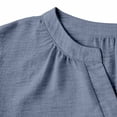 thumbnail image 6 of Miluxas Women's 2 Piece Outfits Casual V Neck Sleeveless Tank Tops Matching Wide Leg Capri Pants Summer Lightweight Dressy Lounge Sets for Beach Blue, 6 of 9