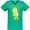 Kelly Green, variant on Inktastic Cute Duck In Yellow Raincoat And Boots, Baby Duck Women's V-Neck T-Shirt