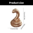 thumbnail image 3 of Intricate Snake Figurine Desktop Decoration Decorative Snake Statue Figurine Perfect For Chinese New Years Celebration, 3 of 9