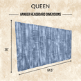 thumbnail image 5 of Barn Walls Solid Wood Headboard, Queen Size Blue Stonewash, 5 of 9