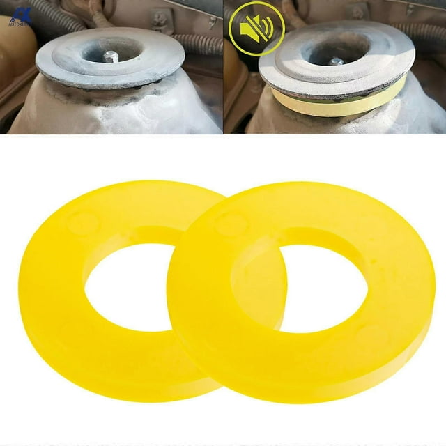 2PCS For Renault Duster LoganSandero Nissan Terrano 2010- Rack Top Mount Tower Suspension Shock Absorbing Rubber Bearing
