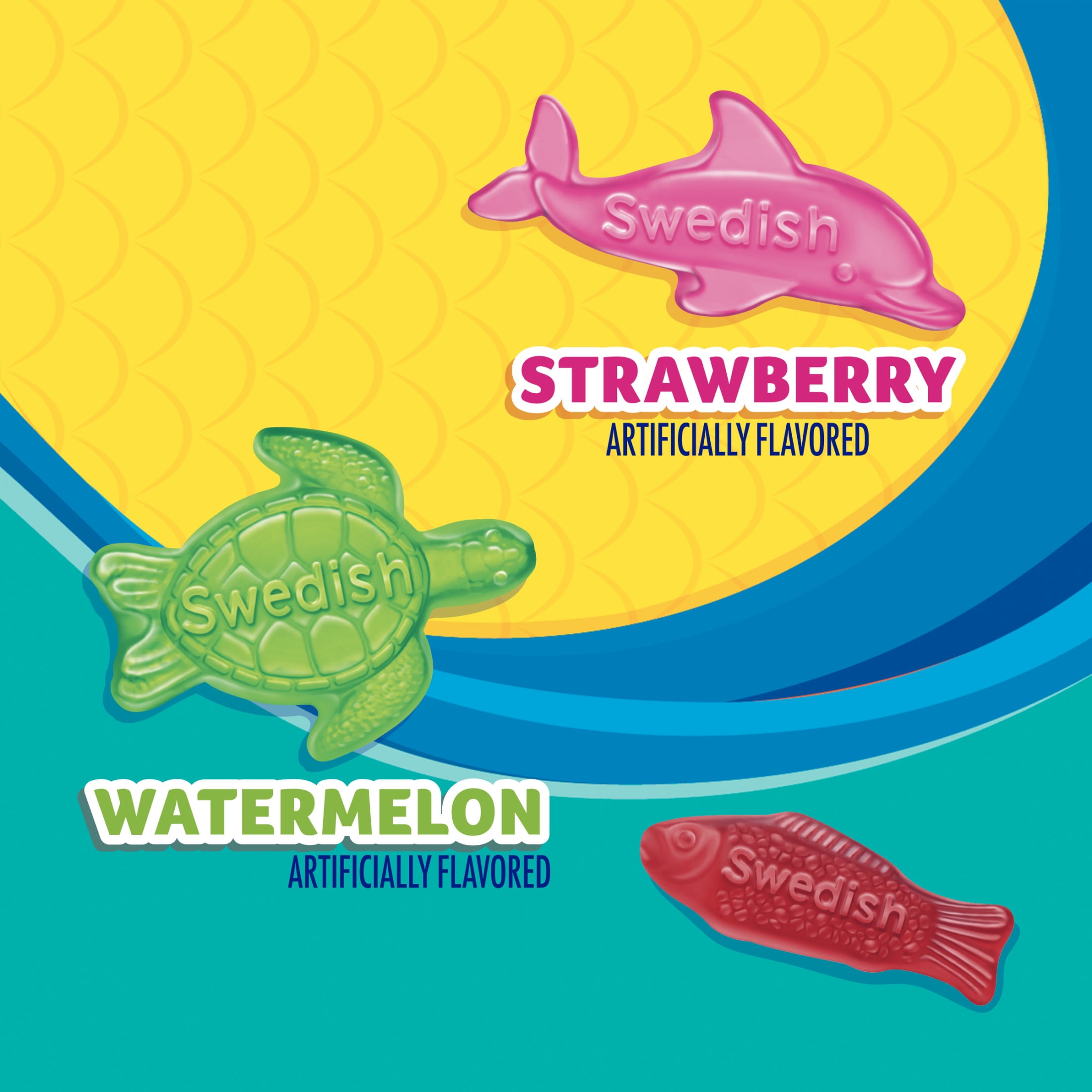 SWEDISH FISH and Friends Soft & Chewy Gummy Candy, 8.04 oz