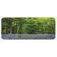 thumbnail image 1 of Woodland Kitchen Mat, Sea of Bluebells Flowers in Forest Springtime April Countryside Seasonal Picture, Plush Decorative Kitchen Mat with Non Slip Backing, 47" X 19", Purple Green, by Ambesonne, 1 of 1