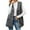 Dark Gray, variant on Lovskoo Women's Faux Fur Vest Sleeveless Short Jacket Winter Warm Fur Coat Waistcoat Outerwear for Women And Girls Black