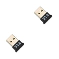 thumbnail image 1 of Monstrate Transmisor de audio Bluetooth V5.0 Receptor USB Adaptador portátil inalámbrico para computadora portátil 2piezas, 1 of 6