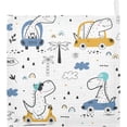 thumbnail image 2 of GZHJMY Washcloths Set Bathroom Kitchen Wash Cloths Face Towels Wipes Dinosaur Truck Car Decorative 12x12 Inch 5 Pack, 2 of 7