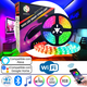 thumbnail image 1 of Tira Led WIFI Multicolor Audioritmica RGB 5050 Rollo de 5 metros DOSYU DY-LLB01, 1 of 5