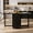 Black, variant on Extendable Drop Leaf Folding Dining Table Space Saving Living Room & Kitchen Walnut 130cm & 4 chairs