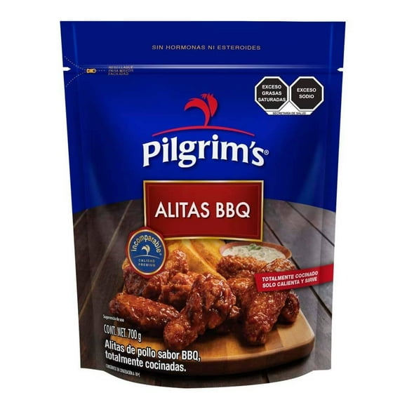 Alitas de pollo Pilgrim's sabor BBQ chipotle 700 g