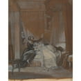 thumbnail image 2 of Robert Smirke 20x24 Gold Ornate Framed and Double Matted Museum Art Print Titled - One from Illustrations to Shakespeare, 2 of 4