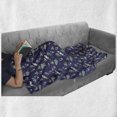 thumbnail image 6 of Party Soft Flannel Fleece Throw Blanket, Starry Space with Balloons Tied to Rockets Boys Birthday Celebration, Cozy Plush for Indoor and Outdoor Use, 50" x 60", Violet Blue Yellow, by Ambesonne, 6 of 6