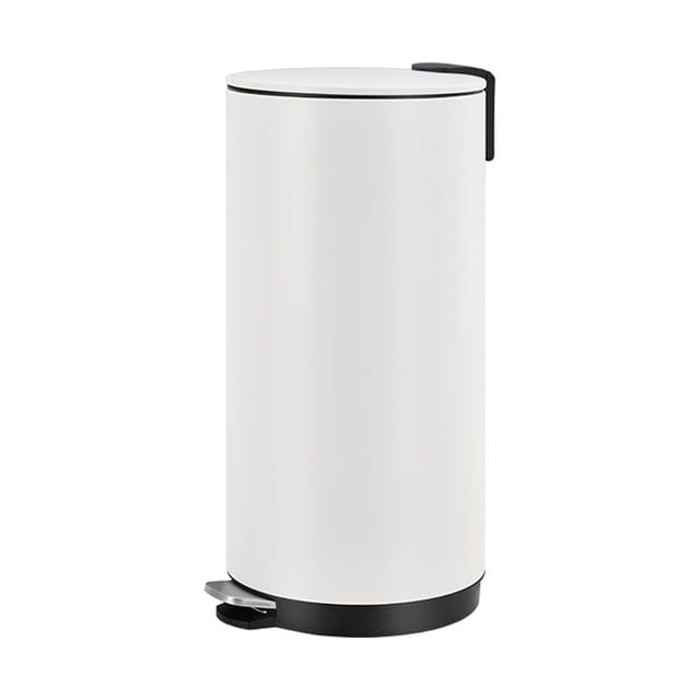YUSAZENS 8 Gallon Round Trash Can, Stainless Steel Garbage Can with Soft-Close Lid and Removable Inner Bucket