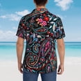 thumbnail image 4 of Susaid Paisley Print Hawaiian Shirts for Men Women,Hawaiian Summer Short-Sleeve Casual Relaxed-Fit Button-Down,XX-Large, 4 of 7