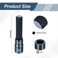 thumbnail image 2 of Uxcell 1/2" Drive Impact Hex Bit Socket 14mm Metric 4" Length S2 Steel, Blue, 2 of 7