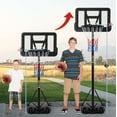 thumbnail image 3 of Rugerasy Indoor Outdoor Portable Basketball Hoop, 5-7FT Adjustable, 3 of 8