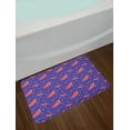 thumbnail image 2 of Watermelon Bath Mat, Continuous Tasty Summer Fruits and Berries on Branches Elements Print, Plush Bathroom Decor Mat with Non Slip Backing, 29.5" X 17.5", Dark Violet and Coral, by Ambesonne, 2 of 2