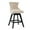 Beige, variant on Swivel Bar Stools Set of 2, Velvet Counter Height Bar Stools with Back, Swivel Dining Chair with Button Tufted and Wooden Legs, Kitchen Chair Counter Stools for Kitchen Island Kitchen Counter, Beige