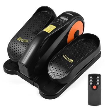Eccomum Under Desk Elliptical, Electric Seated Pedal Exerciser, Quiet & Compact Mini Ellipse Leg Exerciser with Display Monitor, Remote Control and 6 Adjustable Speeds, Elliptical Machine for Home