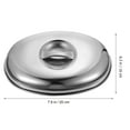 thumbnail image 2 of unbranded Cubre Plateado De Acero Inoxidable Para Uso En Cocina Protección Efectiva, 2 of 8