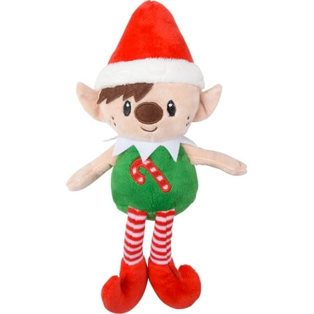 Red Hat Christmas Elf With Candy Cane Chest On Your Shelf Decoration