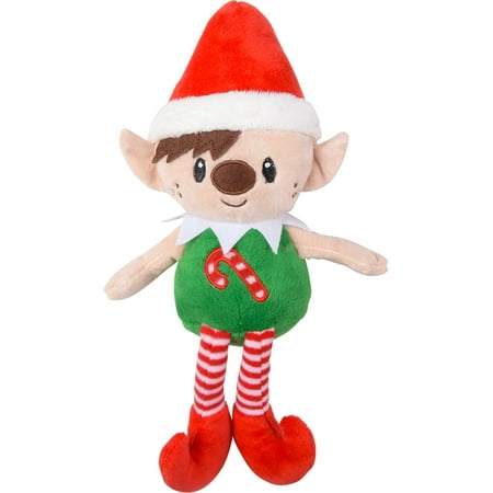 Red Hat Christmas Elf With Candy Cane Chest On Your Shelf