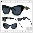thumbnail image 2 of Womens Oversized Cat Eye Designer Fashion Luxury Sunglasses All Black, 2 of 8