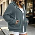 thumbnail image 6 of Nugftut Hoodies for Women Plus Size Full Zip-Up Jacket Oversized Lightweight Sweatshirts Baggy Workout Hoodies with Pockets, 6 of 8