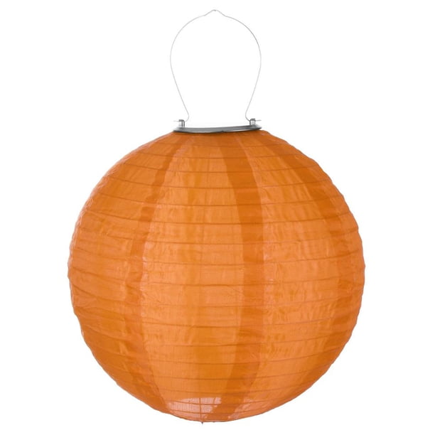 (Combinación 214274) Linterna Solar Impermeable para Exteriores 12 Pulgadas 30 Cm Solar para Festival Linterna LED Celebración China (naranja) (naranja)