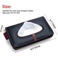 thumbnail image 2 of Car Visor Tissue Holder, Car Tissue Holder, Perfect Solid Color Car Tissue Box, Tissue case Holder(Black Red), 2 of 5