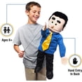 thumbnail image 2 of 25" George, Peach Dad/Businessman, Full Body, Ventriloquist Style Puppet, 2 of 5