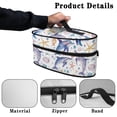 thumbnail image 5 of HELLHERO Dustproof Travel Iron Storage Case Dolphin Lightweight Travel Bag Travel Carrying Case, Bag Only, 5 of 6