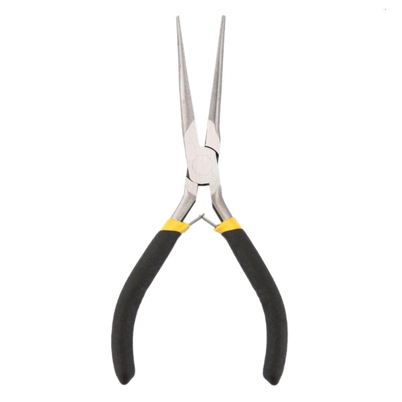 Wire End Cutting Pliers Flat Jaw Round Curved Needle Diagonal Nose Pliers Set