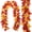 A, variant on 4 Pack Artificial Fall Maple Leaf Garland, 78.7 Inch Fake Autumn Hanging Vines, Faux Fall Decorations for Home, Thanksgiving, Halloween, Fireplace, Door, Indoor Outdoor Decor